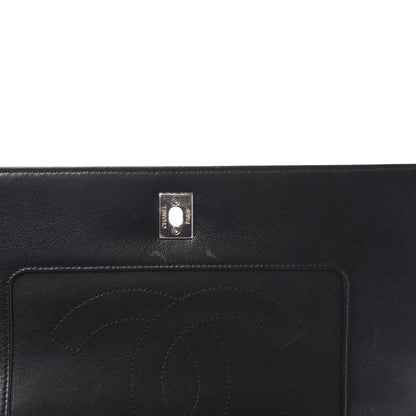 Chanel Sheepskin Chevron Quilted Vintage Mademoiselle Flap Black 9 of 13