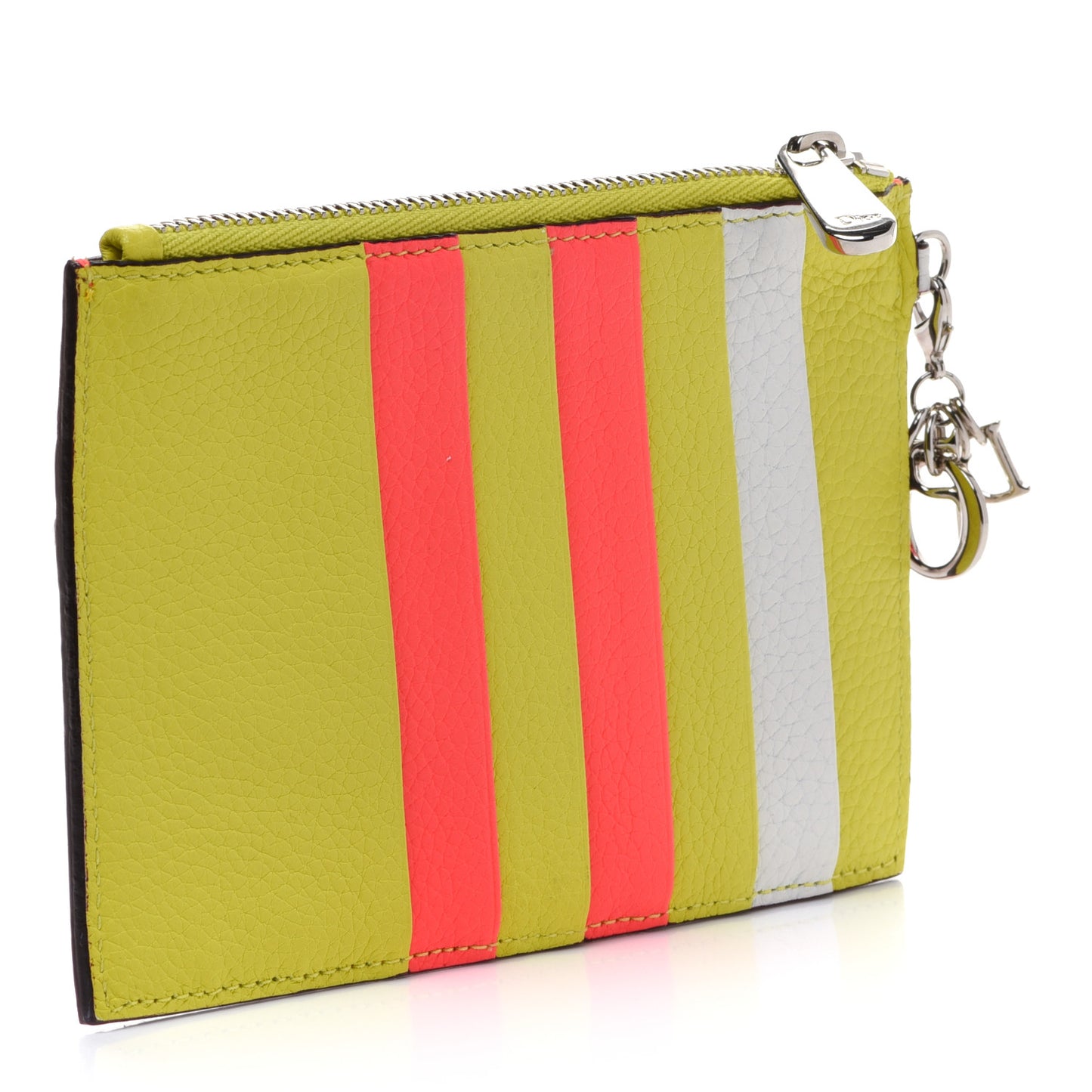Bullcalf Tri-Color Diorissimo Card Holder Vert Acide