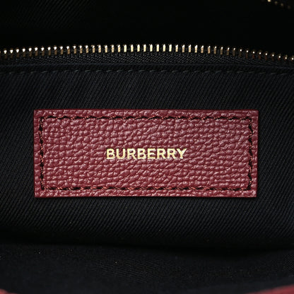 Burberry Grainy Calfskin House Check Small Banner Tote Mahogany Red 6 of 8
