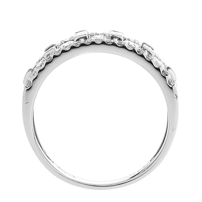 Parker & West by FASHIONPHILE Platinum Diamond 1.00ctw Openwork Band Ring 53 6.25 5 of 9