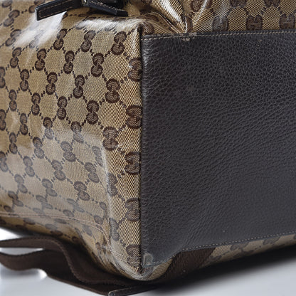 Gucci Crystal Monogram Backpack Dark Brown 9 of 15