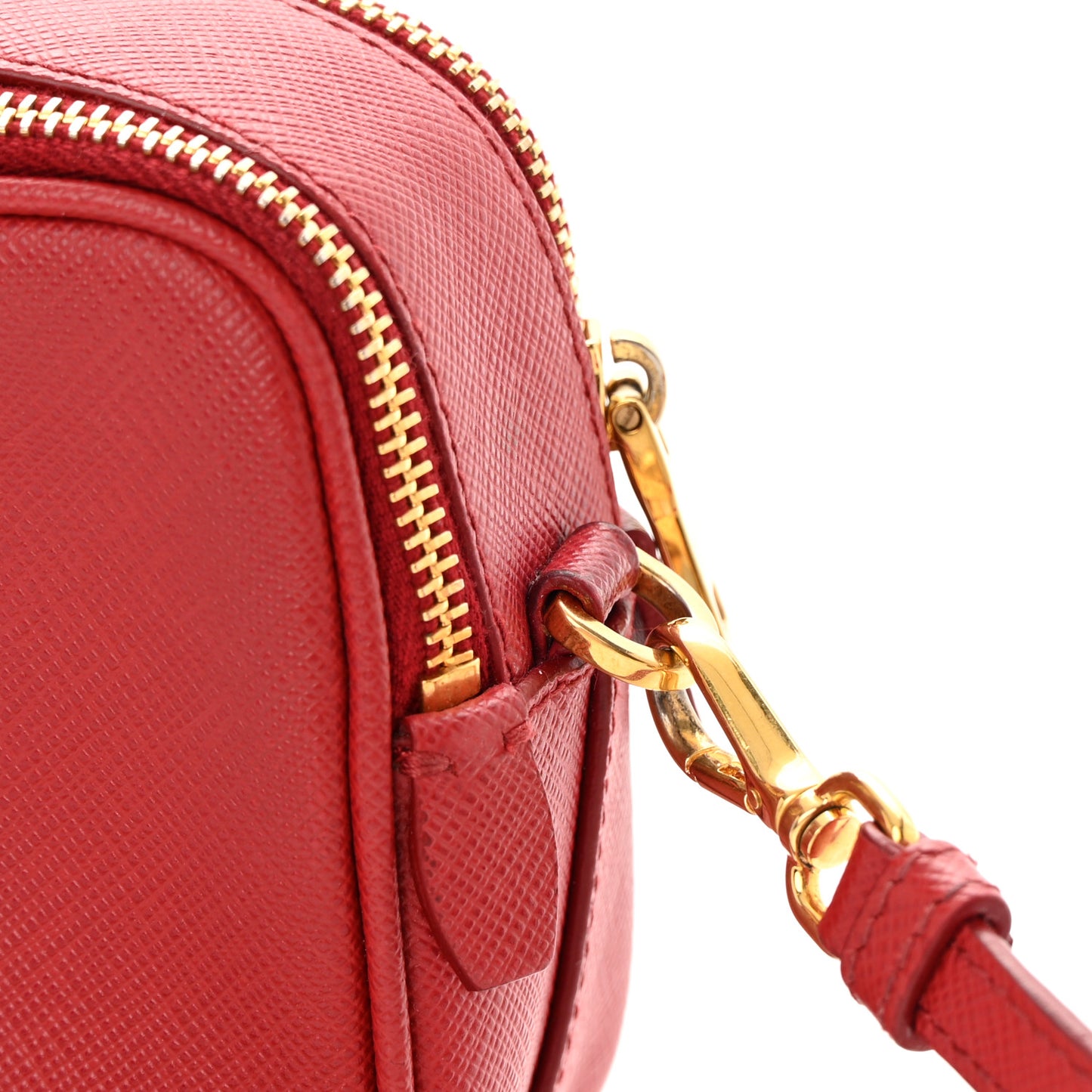 Saffiano Mini Camera Crossbody Fuoco
