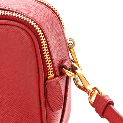 Prada Saffiano Mini Camera Crossbody Fuoco 14 of 16