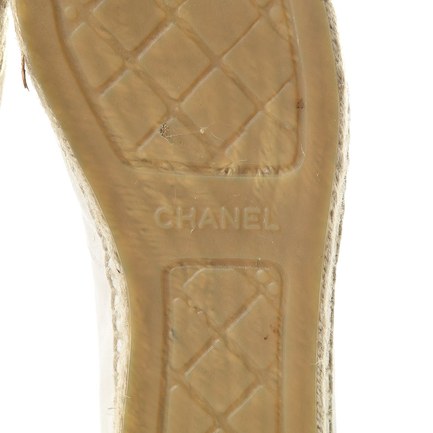 Lambskin CC Espadrilles 41 White