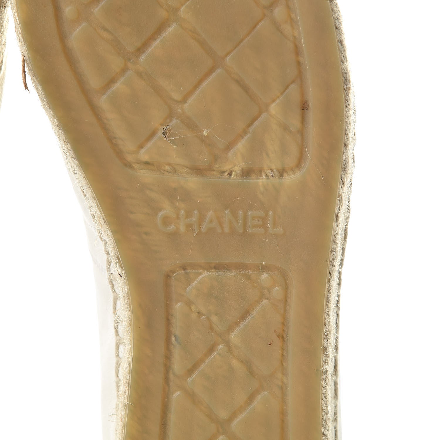Chanel Lambskin CC Espadrilles 41 White 7 of 11