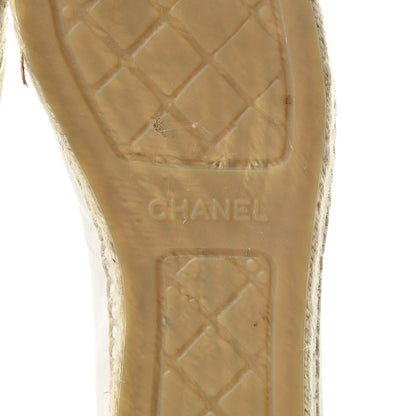 Chanel Lambskin CC Espadrilles 41 White 7 of 11