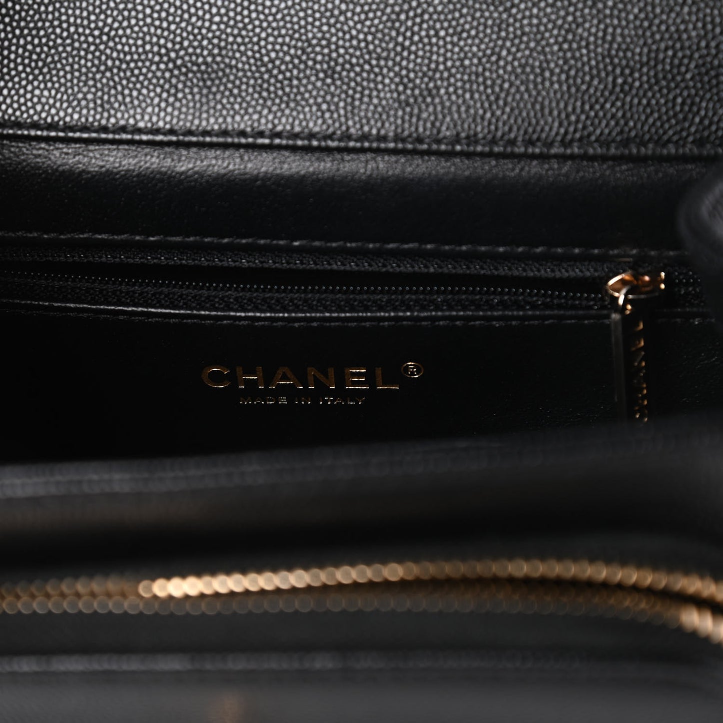 Caviar Quilted Small Business Affinity Flap Black