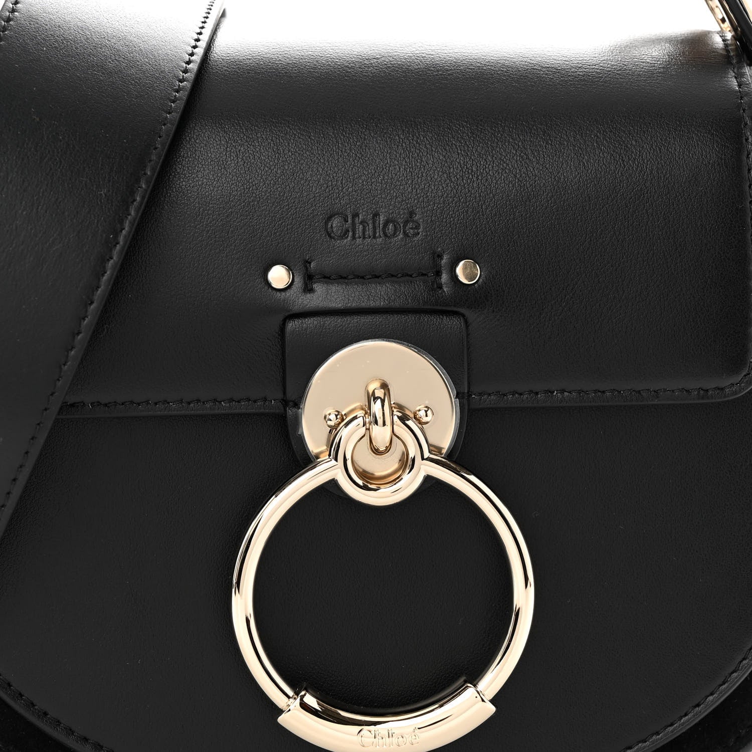 Chloe Calfskin Small Tess Bag Black 7 of 9