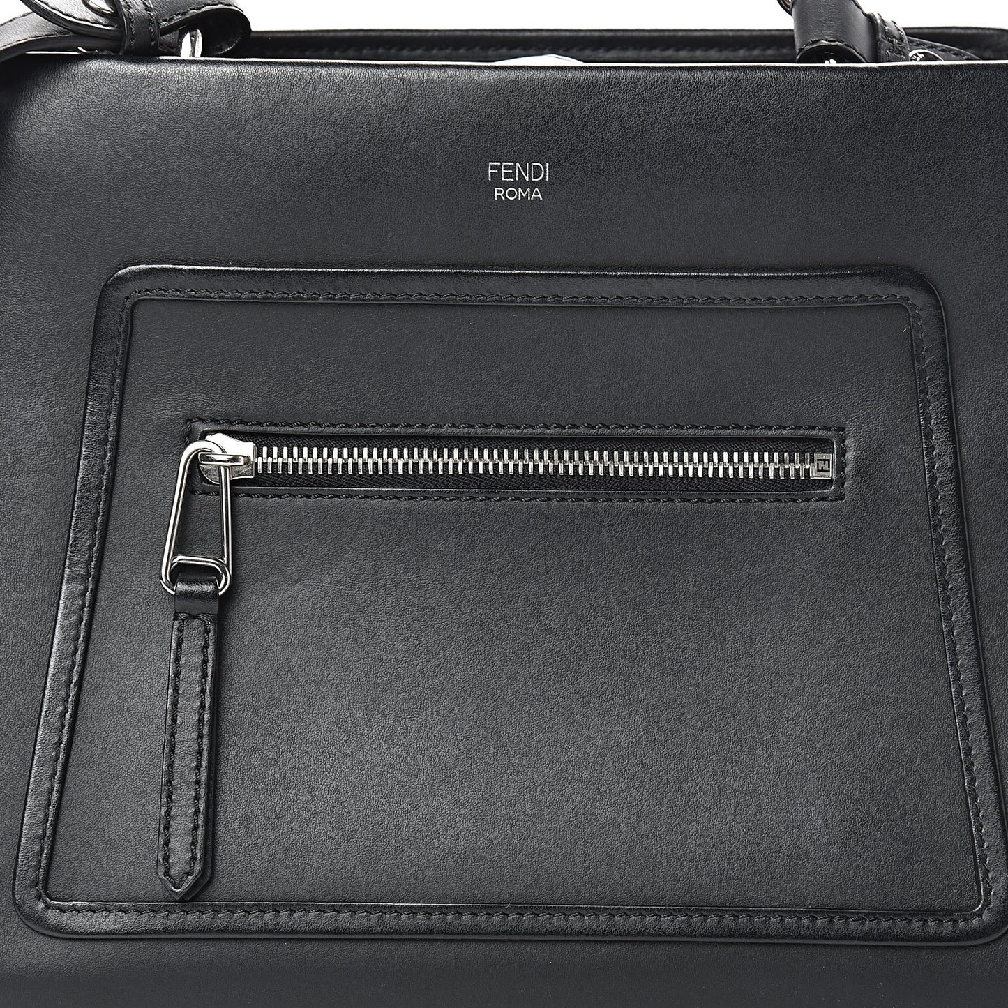 Vitello Century Opaco F is Fendi Small Runaway Satchel Black