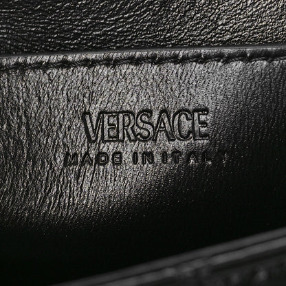 Versace Calfskin Quilted Greca Goddess Shoulder Bag Black 6 of 8