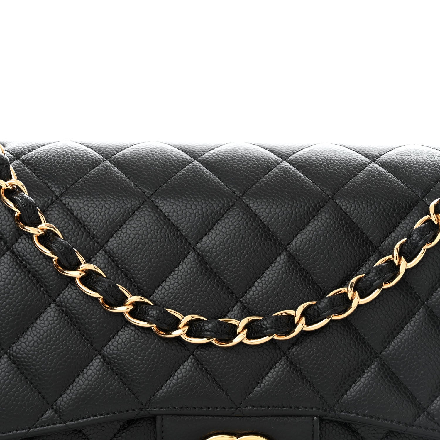 Chanel Caviar Quilted Jumbo Double Flap Black 8 of 15