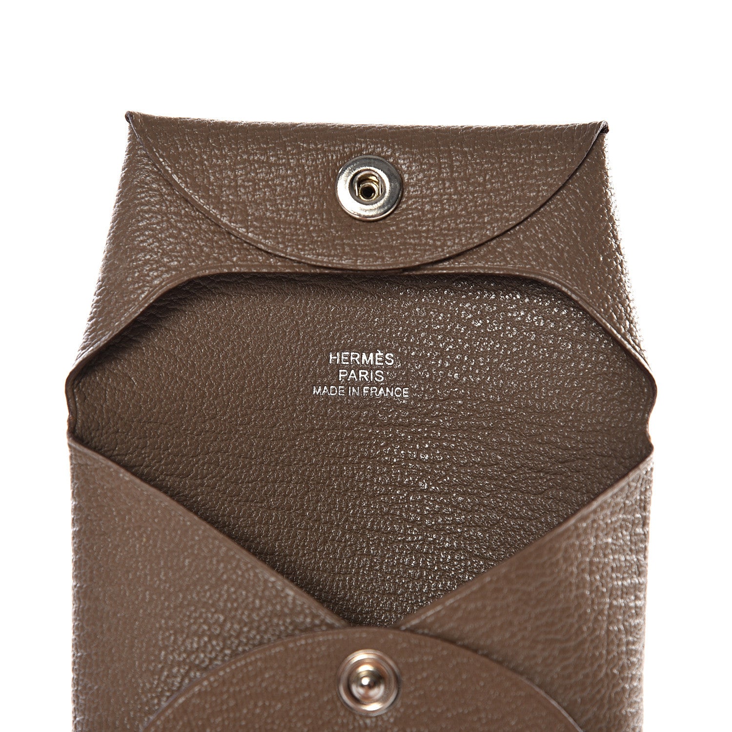Hermes Chevre Mysore Bastia Coin Purse Etoupe 7 of 10