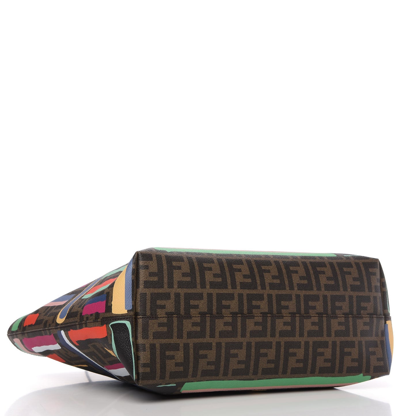 Zucca Spalmati Chalks Medium Roll Tote Tobacco Multicolor