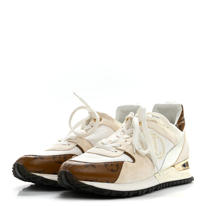 Louis Vuitton Calfskin Monogram Run Away Sneakers 36.5 White 4 of 8