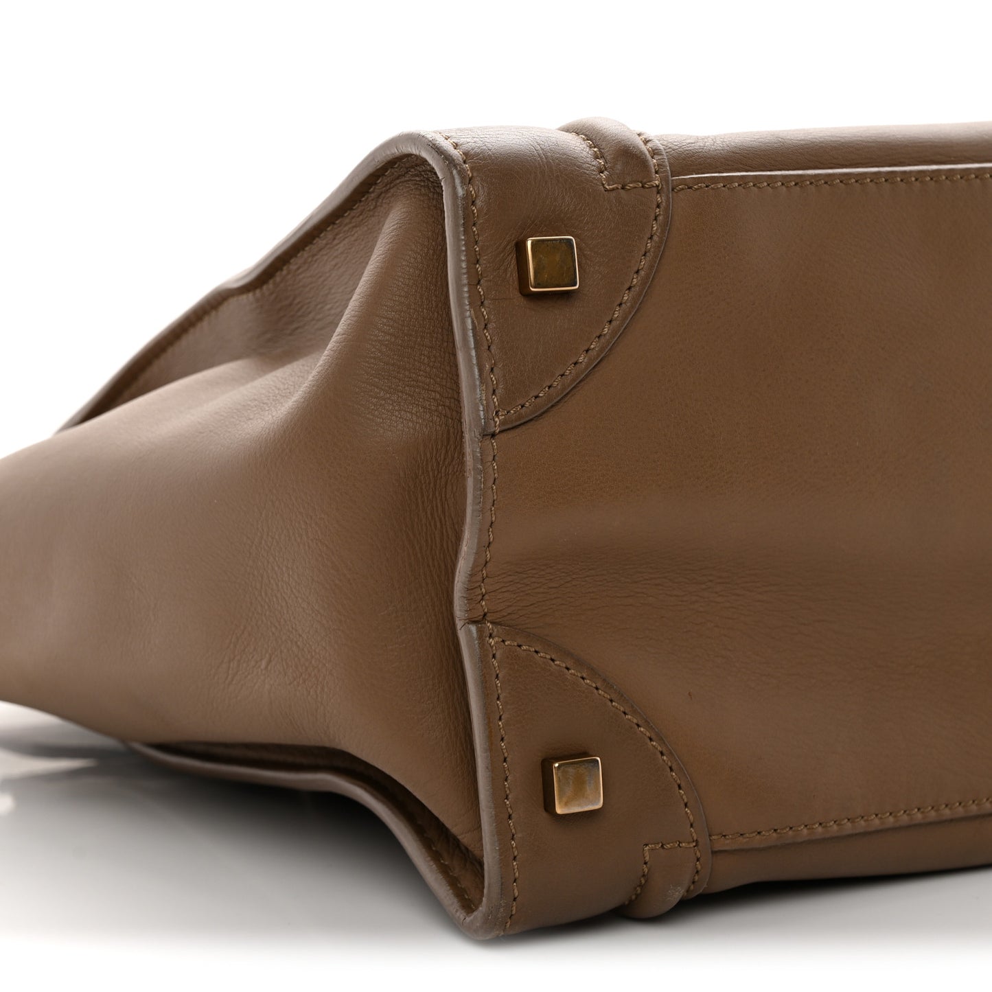Smooth Calfskin Mini Luggage Camel