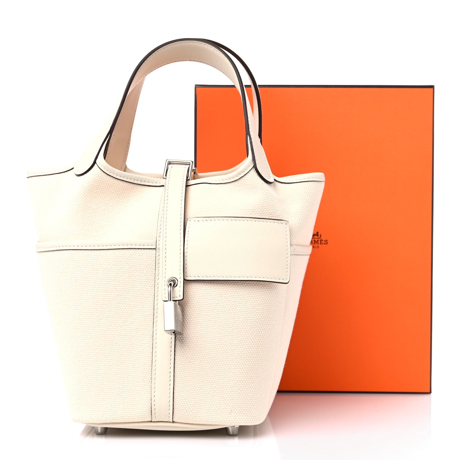 Hermes Toile Goeland Swift Cargo Picotin Lock 18 Nata 8 of 8