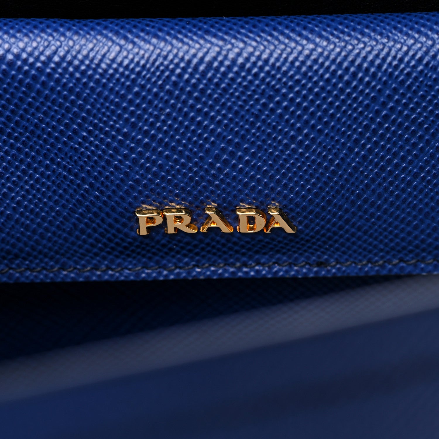 Prada Saffiano Cuir Medium Double Bag Inchiostro 8 of 9