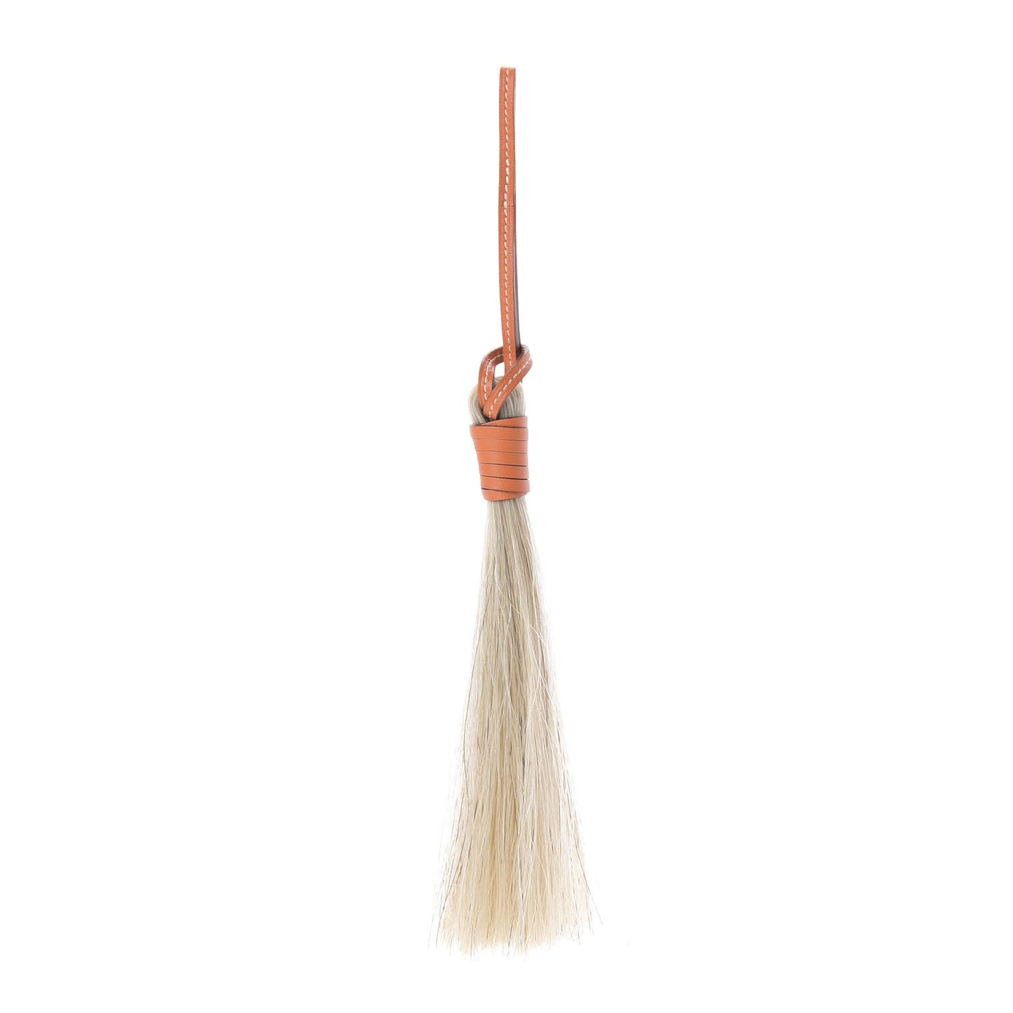 Horse Hair Swift Paddock Tassel Bag Charm Orange