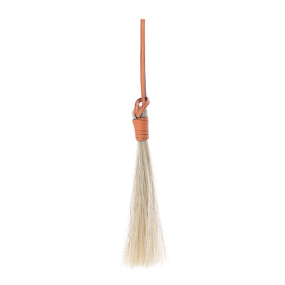 Hermes Horse Hair Swift Paddock Tassel Bag Charm Orange 1 of 3