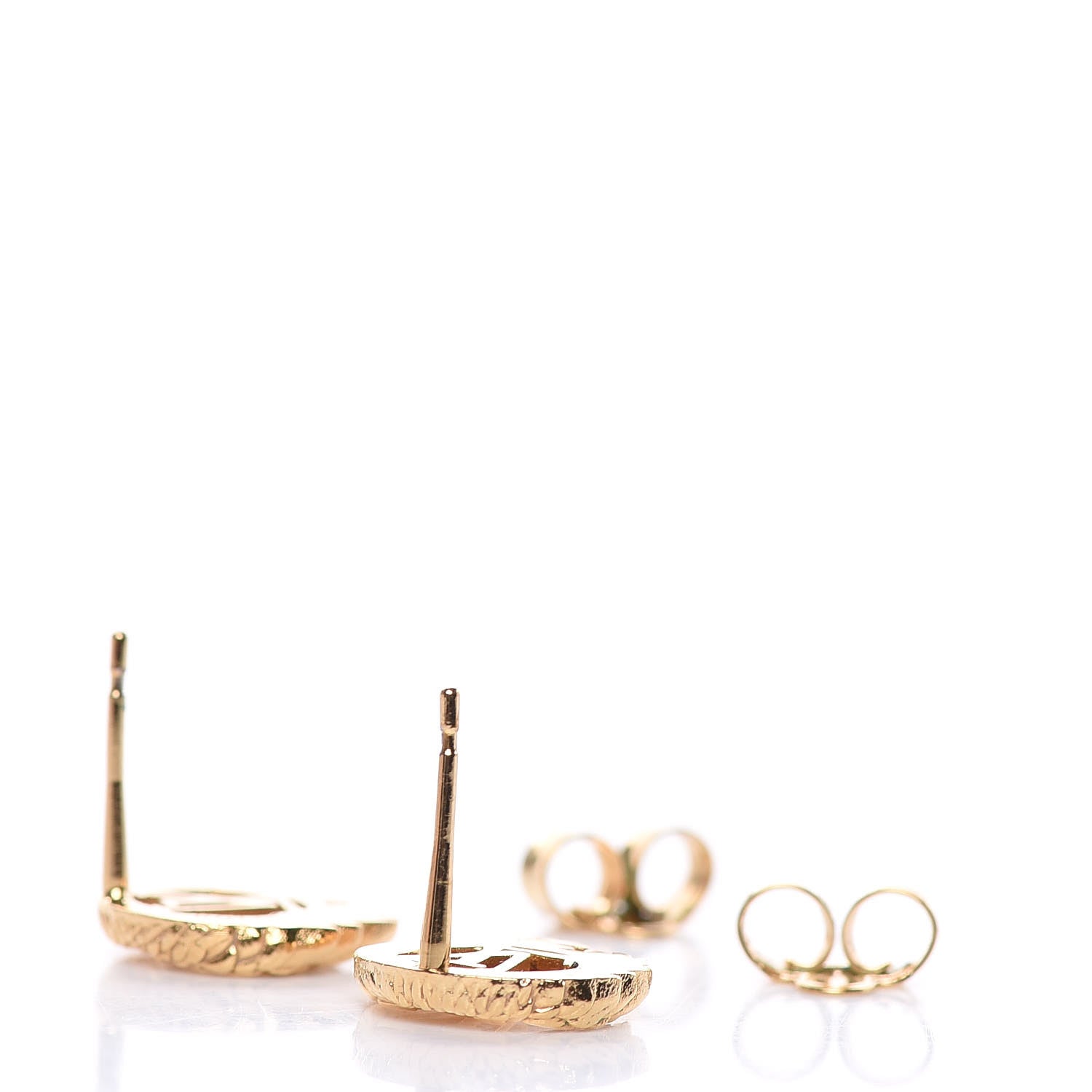Louis Vuitton Angel Stud Earrings Gold 3 of 5