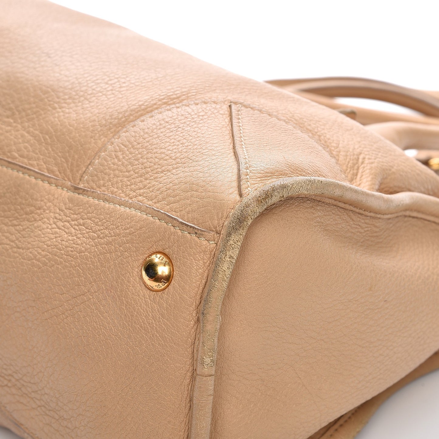Cervo Deerskin Shoulder Bag Sabbia