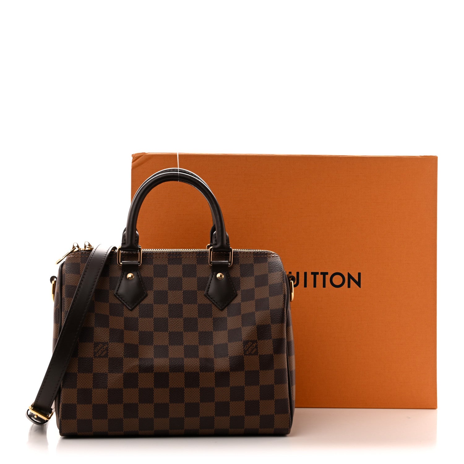 Louis Vuitton Damier Ebene Speedy Bandouliere 25 11 of 11