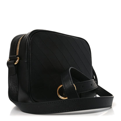 Gucci Sakai Be Green Calfskin Diagonal Stitched Small Blondie Shoulder Bag Black 3 of 11