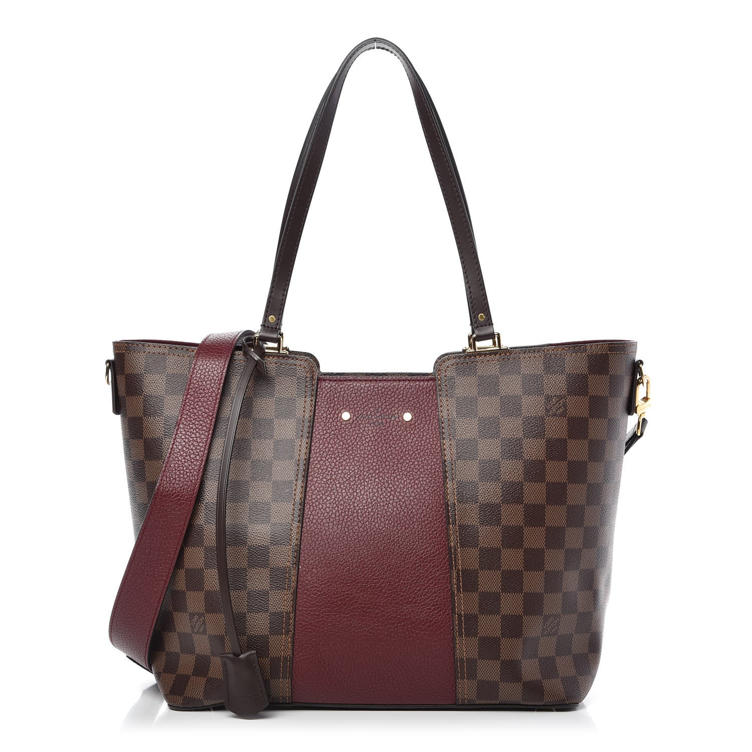 Louis Vuitton Damier Ebene Taurillon Jersey Bordeaux 1 of 10
