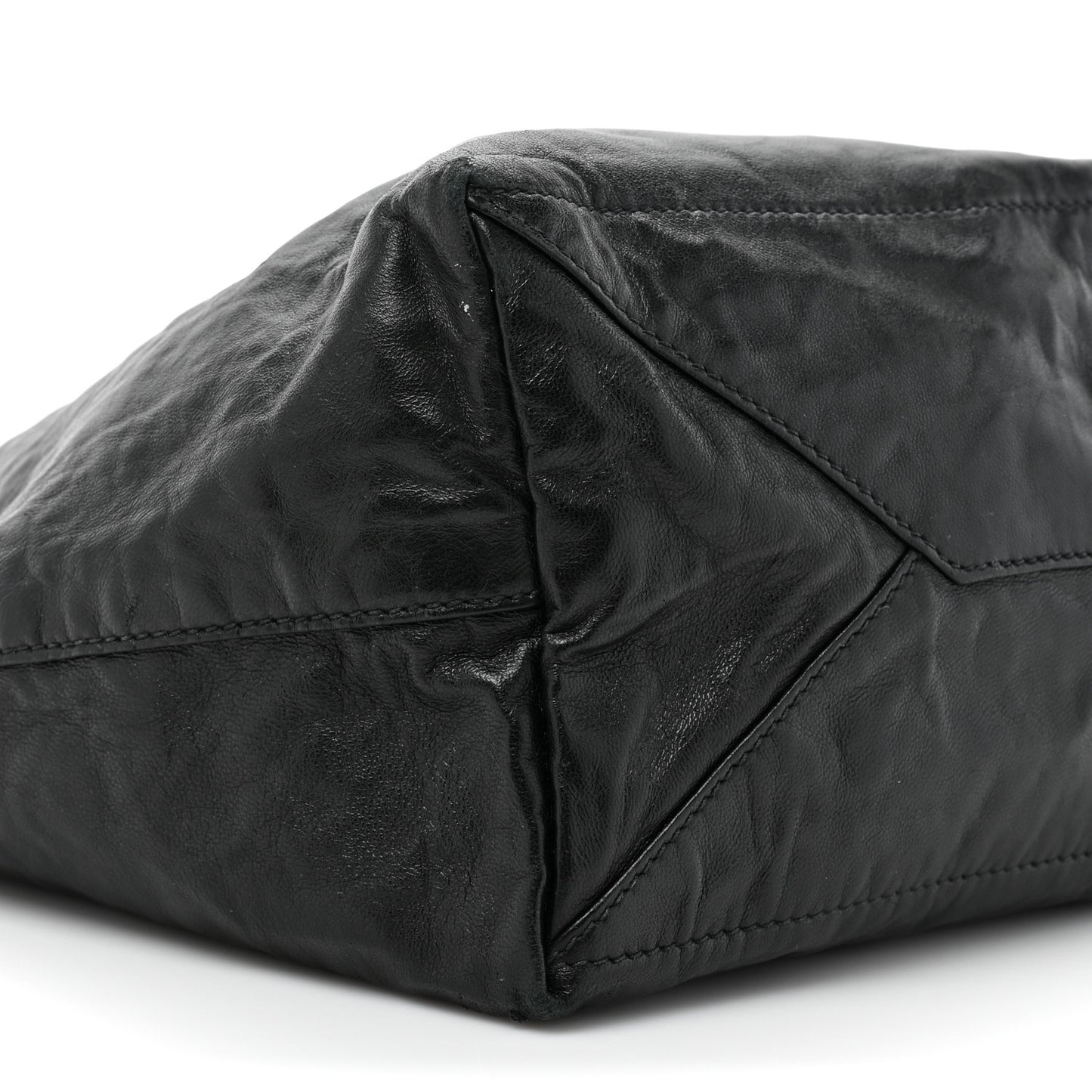 Nappa Antique Reversible Tote Black Pink