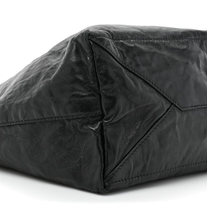 Prada Nappa Antique Reversible Tote Black Pink 11 of 22