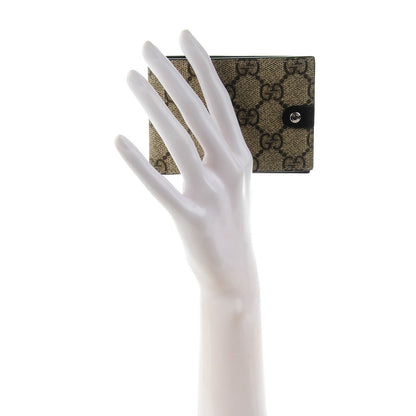 Gucci GG Supreme Monogram Jolly Bi-Fold Wallet Dark Brown 2 of 7