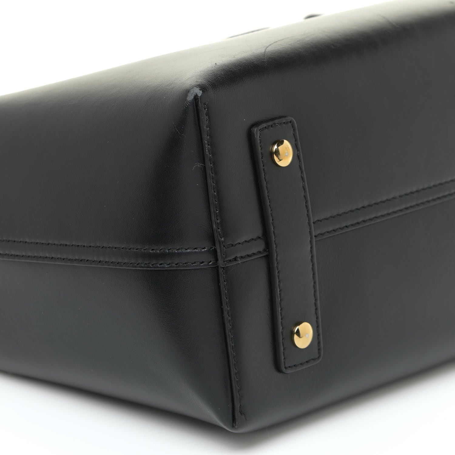 Burberry Soft Grain Calfskin Small Belt Bag Black Tan 8 of 22
