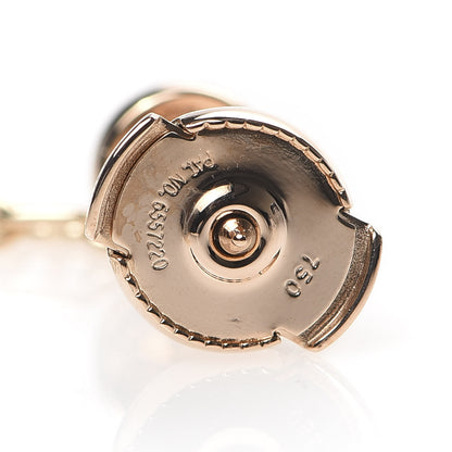 Hermes 18K Rose Gold Diamond TPM Farandole Drop Earrings 5 of 6