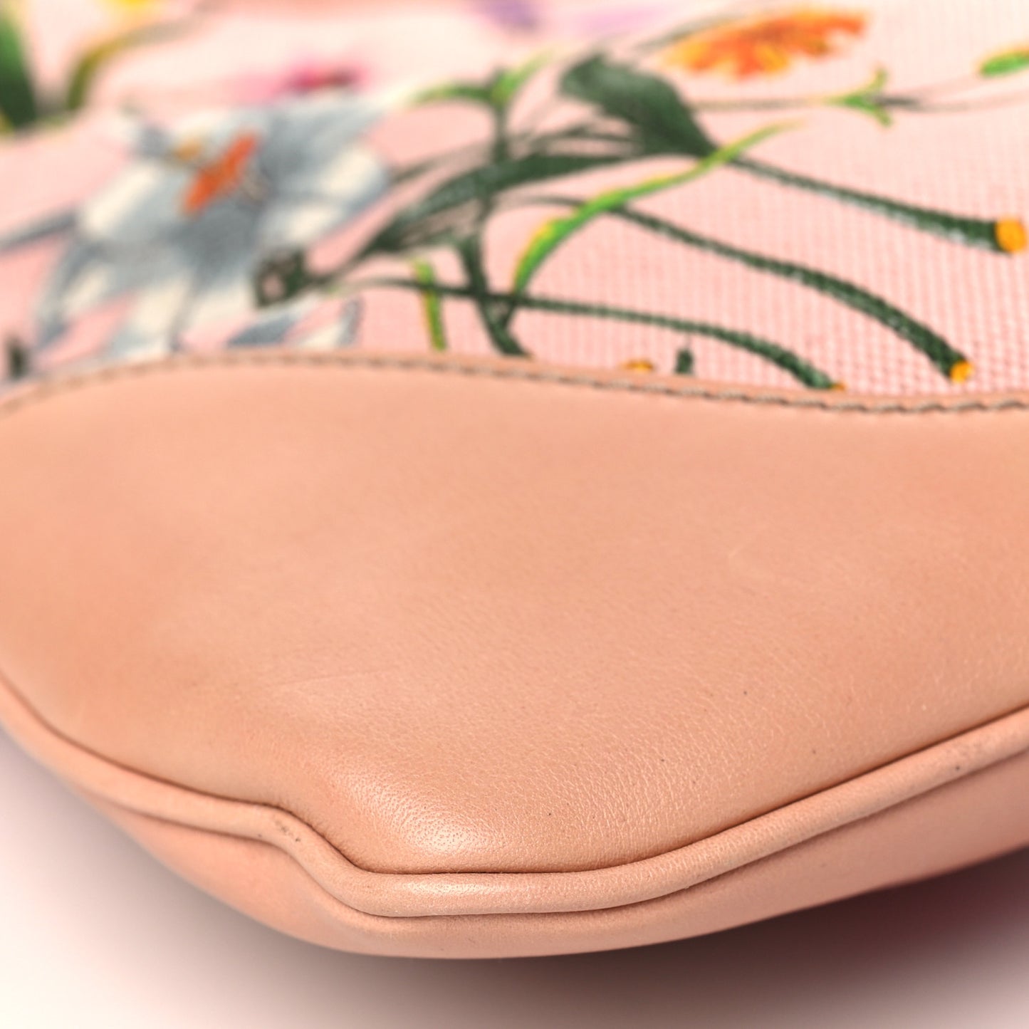 Canvas Floral Flora Medium Jackie O Bouvier Hobo Pink