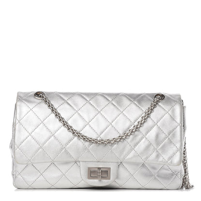 Chanel Metallic Lambskin Quilted 2.55 Reissue 227 Flap Silver 1 of 10