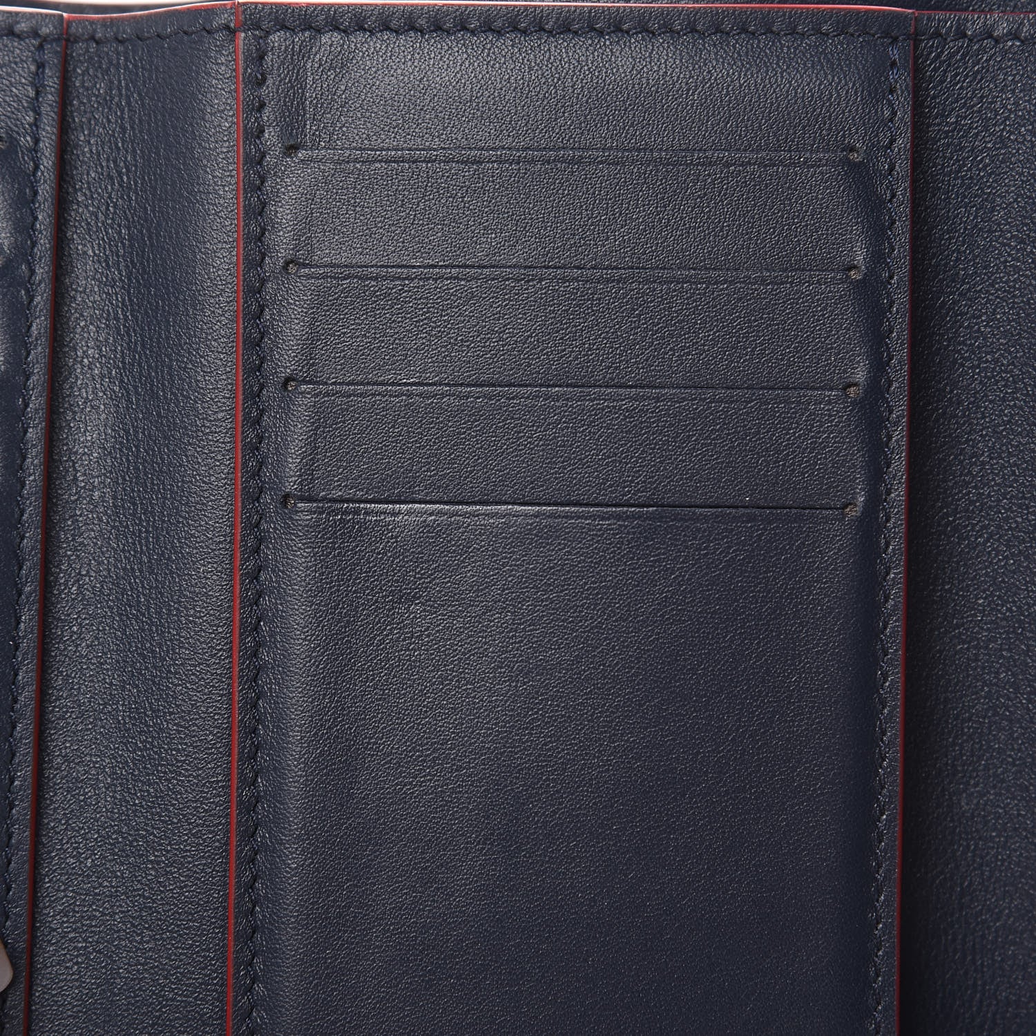 Louis Vuitton Taurillon Capucines Compact Wallet Marine Rouge 8 of 11
