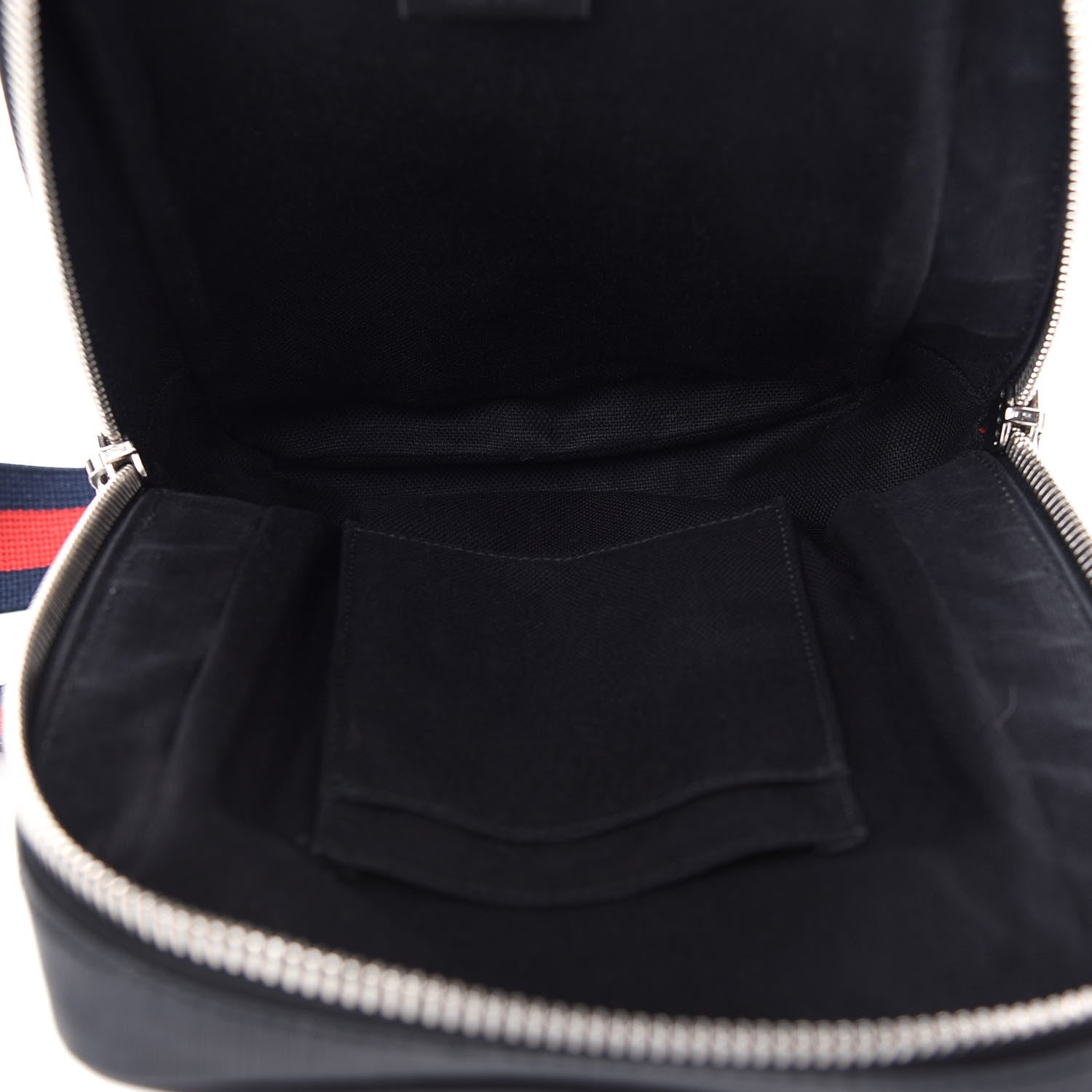 Gucci GG Supreme Monogram Web Belt Bag Black Grey 5 of 10