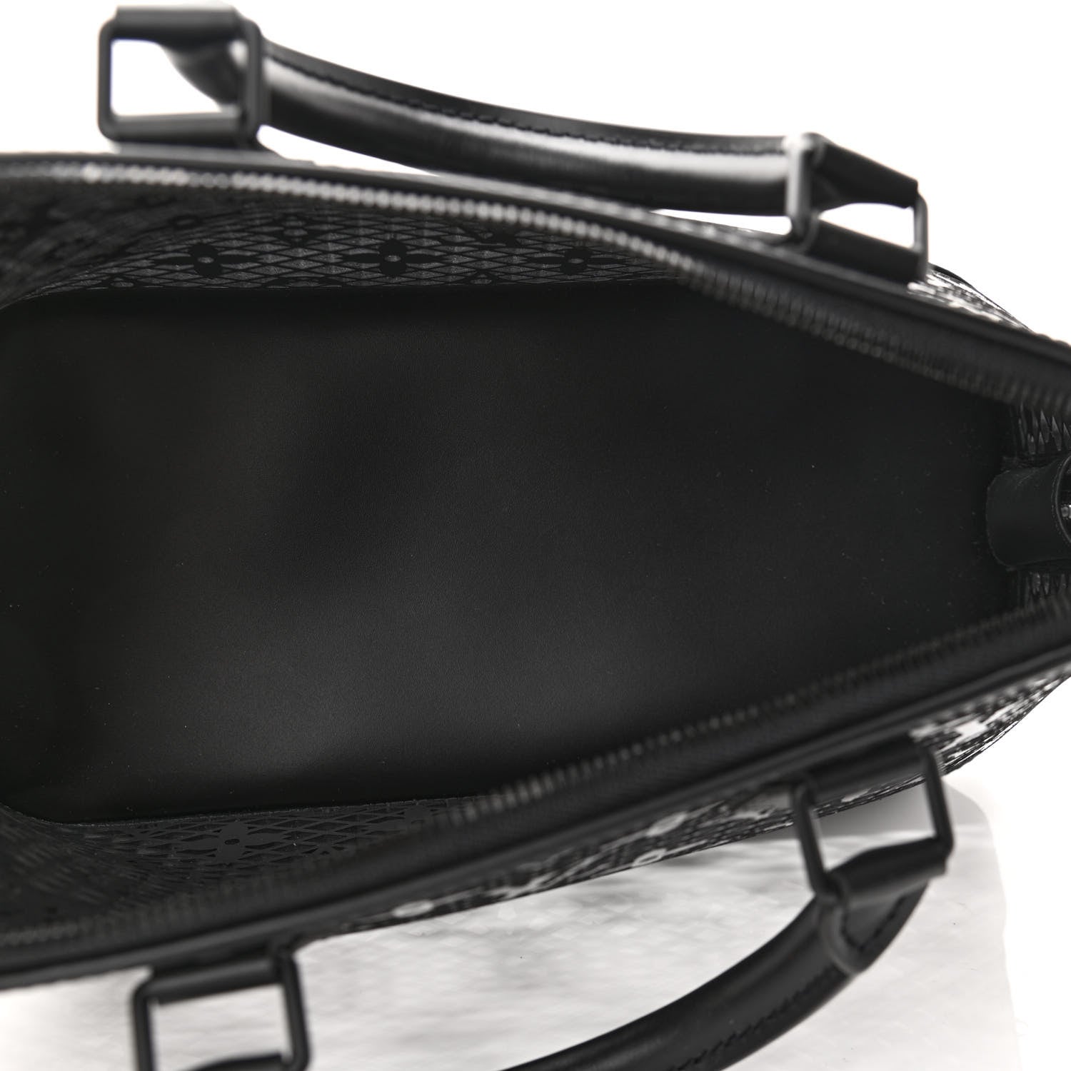 Louis Vuitton Patent Calfskin Laced Monogram Alma PM Black 5 of 9