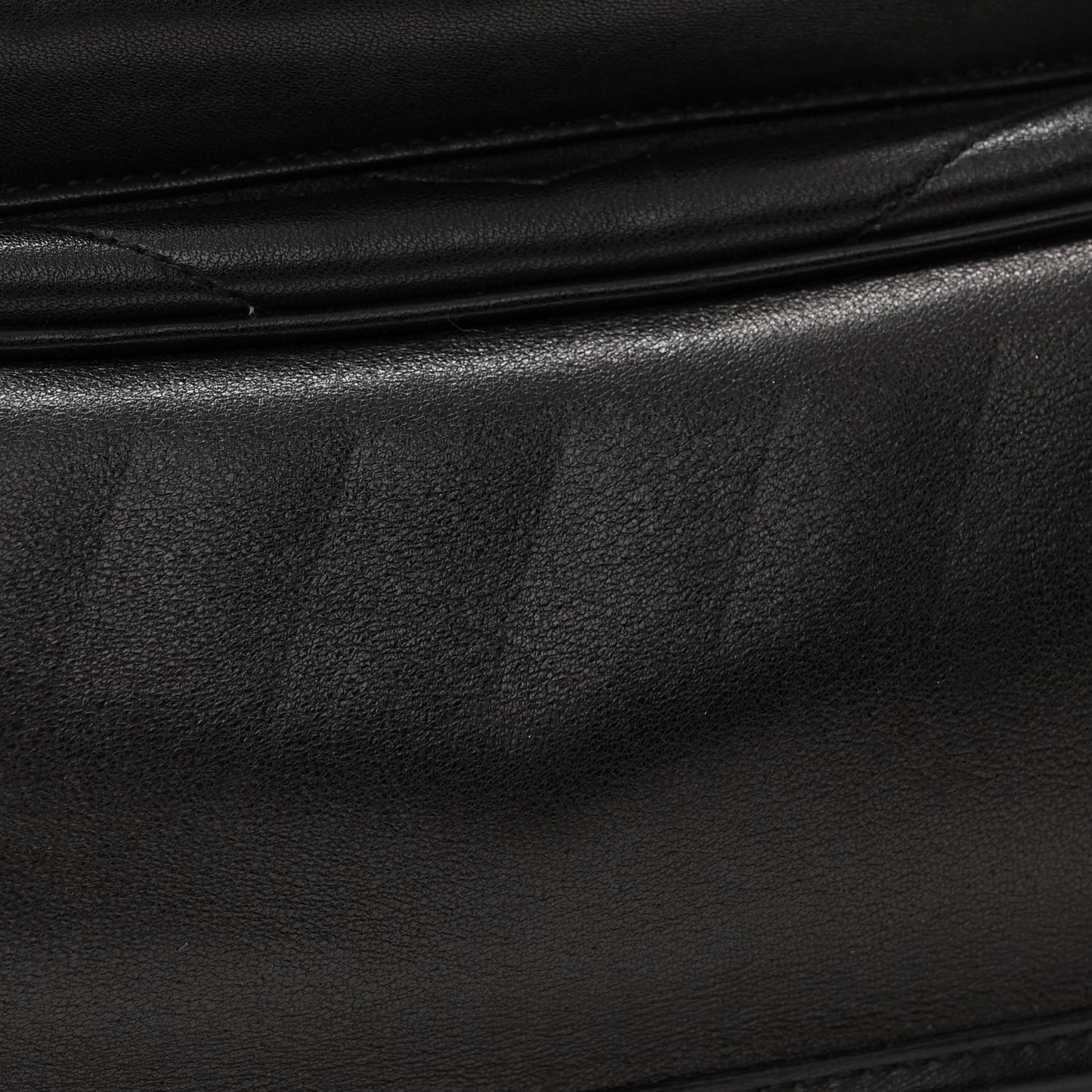 Lambskin Matelasse Monogram Medium Niki Chain Satchel Black