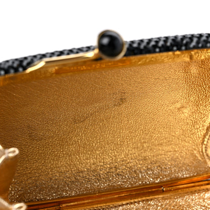 Judith Leiber Swarovski Crystal Minaudiere Clutch Black 9 of 10