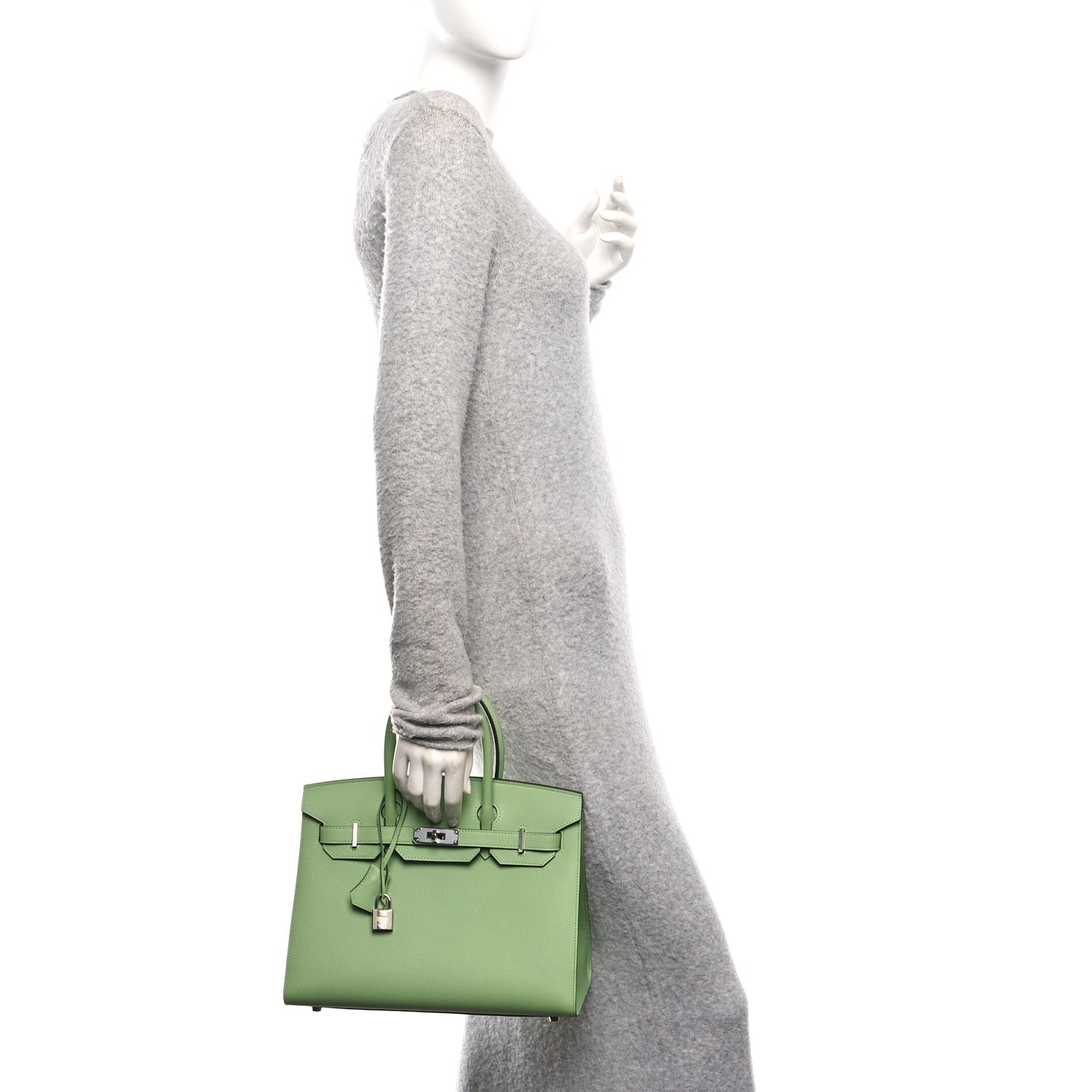 Epsom Sellier Birkin 30 Vert Criquet