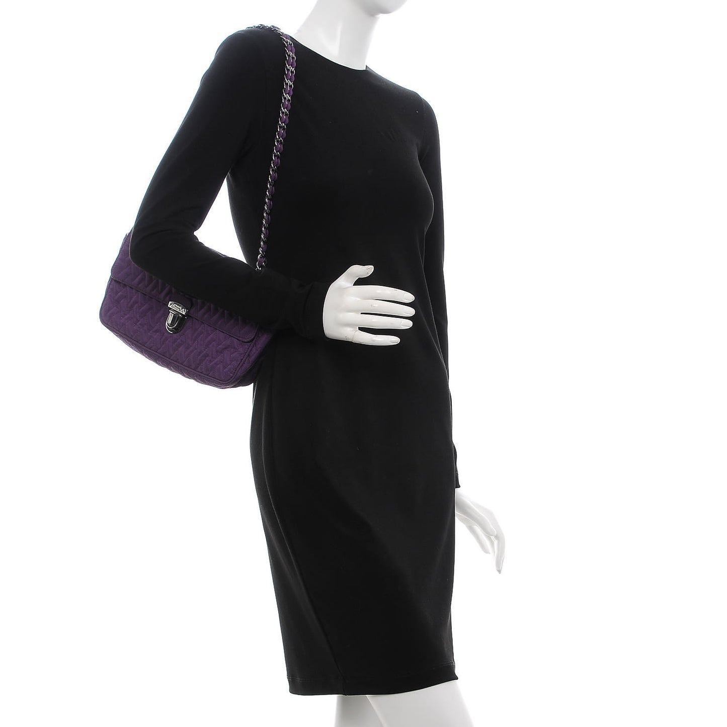 Nylon Tessuto Impuntu Quilted Flap Anemone