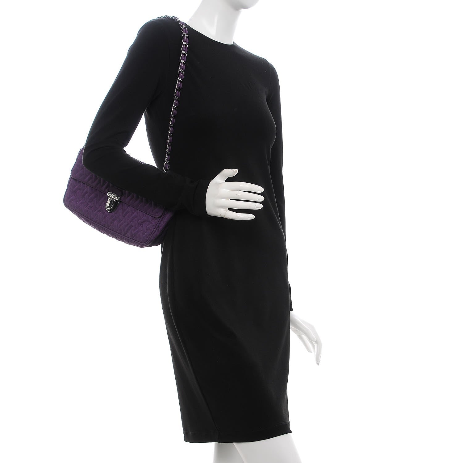 Prada Nylon Tessuto Impuntu Quilted Flap Anemone 2 of 9