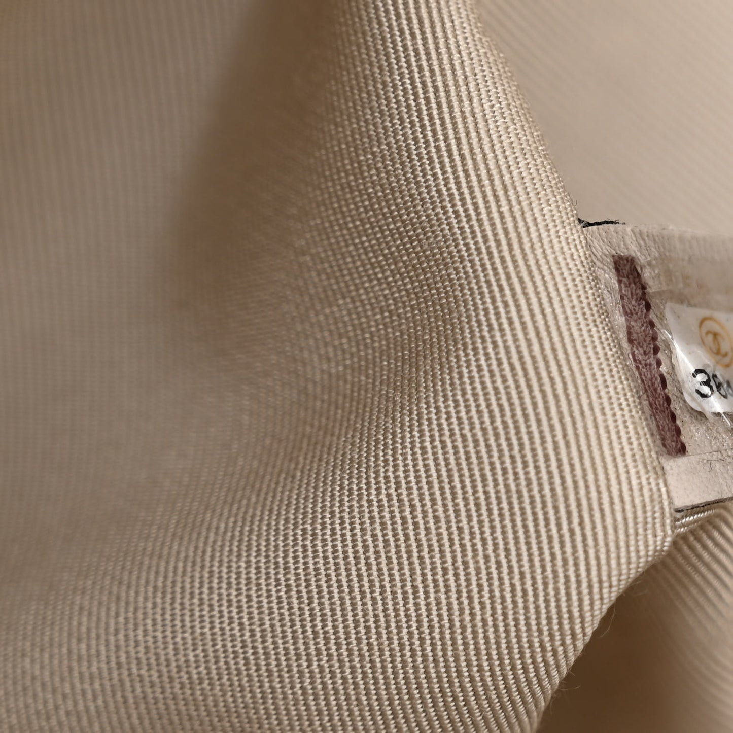 Shiny Aged Calfskin Shopping Bag White