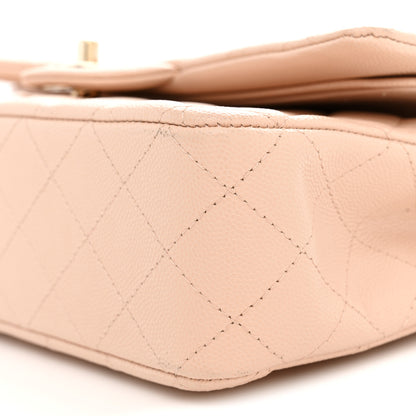 Chanel Caviar Quilted Medium Double Flap Light Beige 10 of 10
