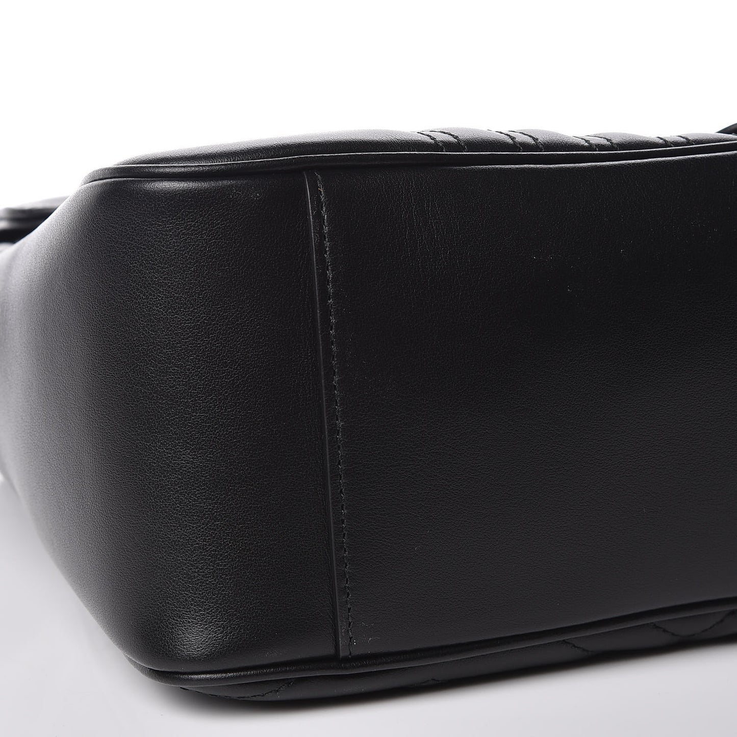Calfskin Matelasse Large GG Marmont Shoulder Bag Black