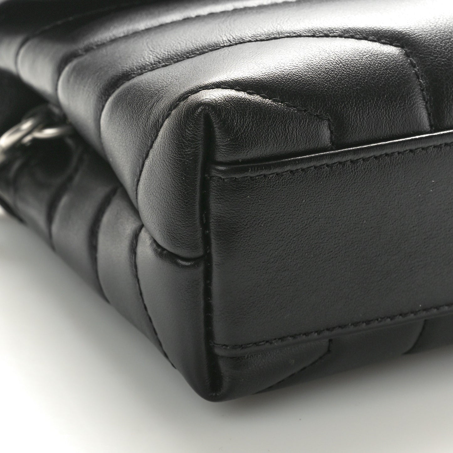 Calfskin Y Quilted Monogram Toy Loulou Crossbody Black