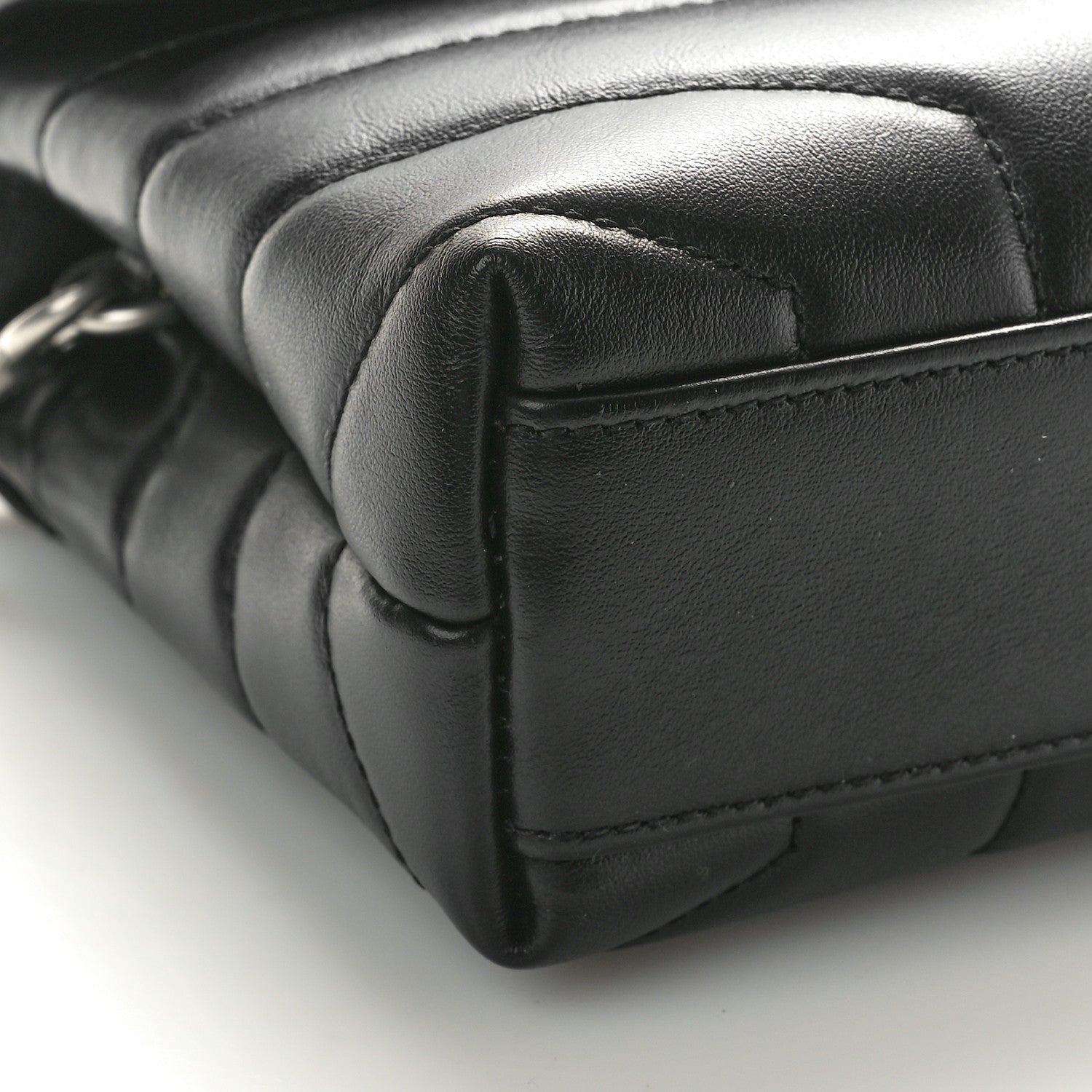 Saint Laurent Calfskin Y Quilted Monogram Toy Loulou Crossbody Black 9 of 10