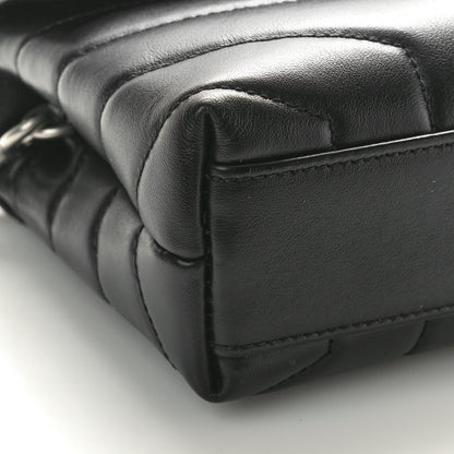Saint Laurent Calfskin Y Quilted Monogram Toy Loulou Crossbody Black 9 of 10