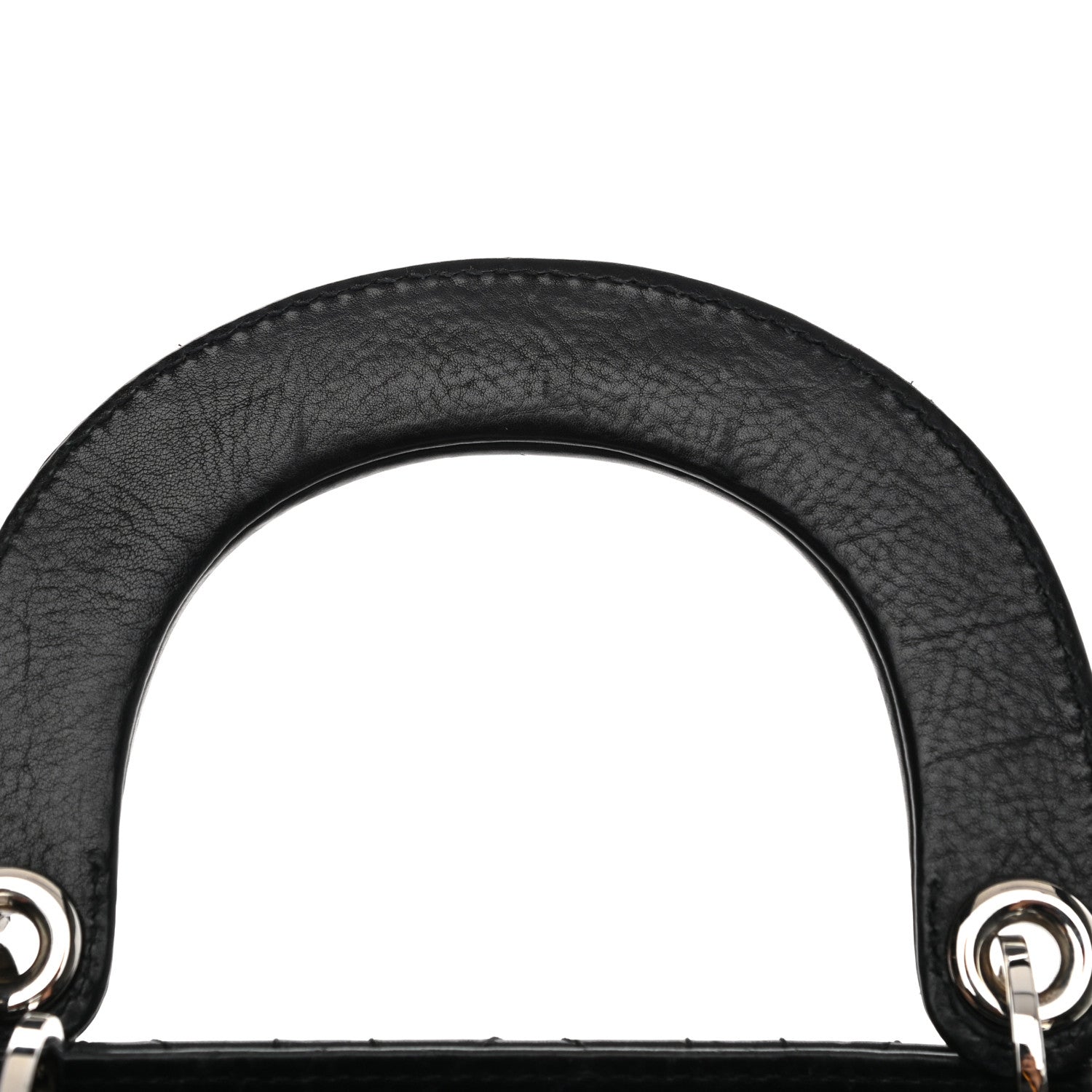 Christian Dior Calfskin Cannage Stitched Small Lady East West Lady Dior Black 16 of 16